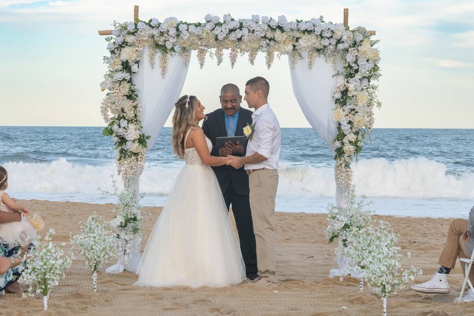 Ocean City Beach Wedding