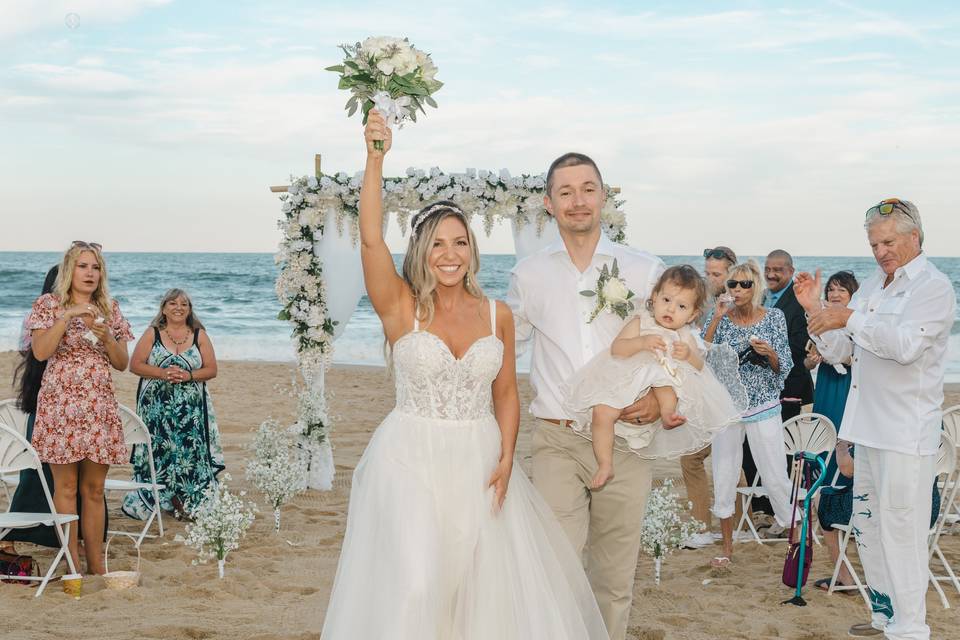 Ocean City Beach Wedding