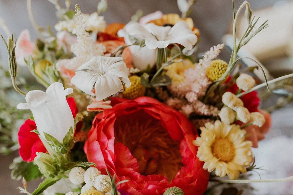 Colorful locally grown blooms.