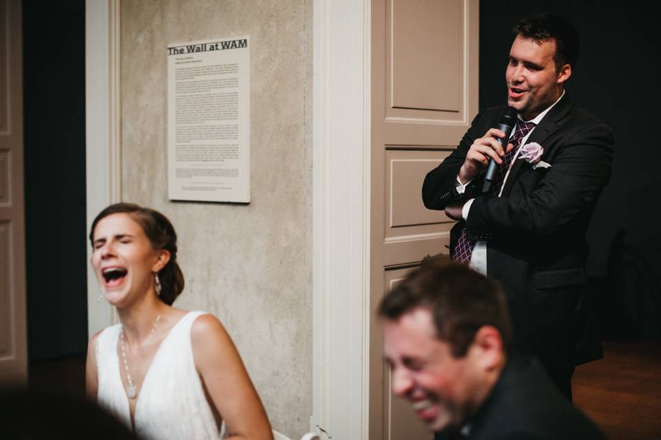 Wedding laughter