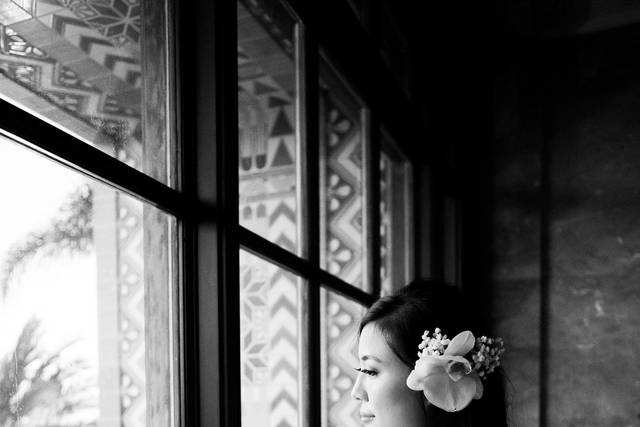 Black and white