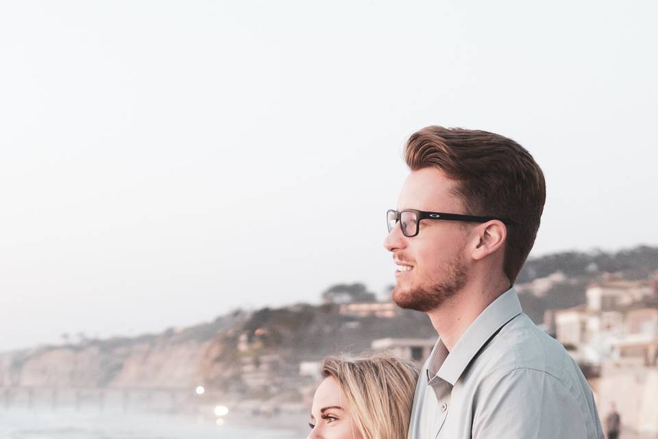 Engagement on the beach