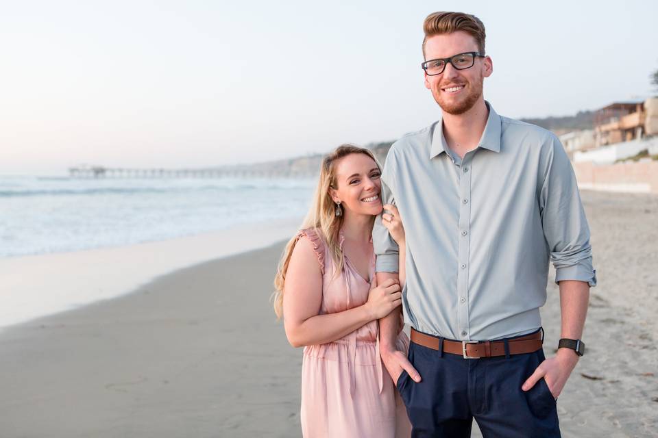 Engagement on the beach