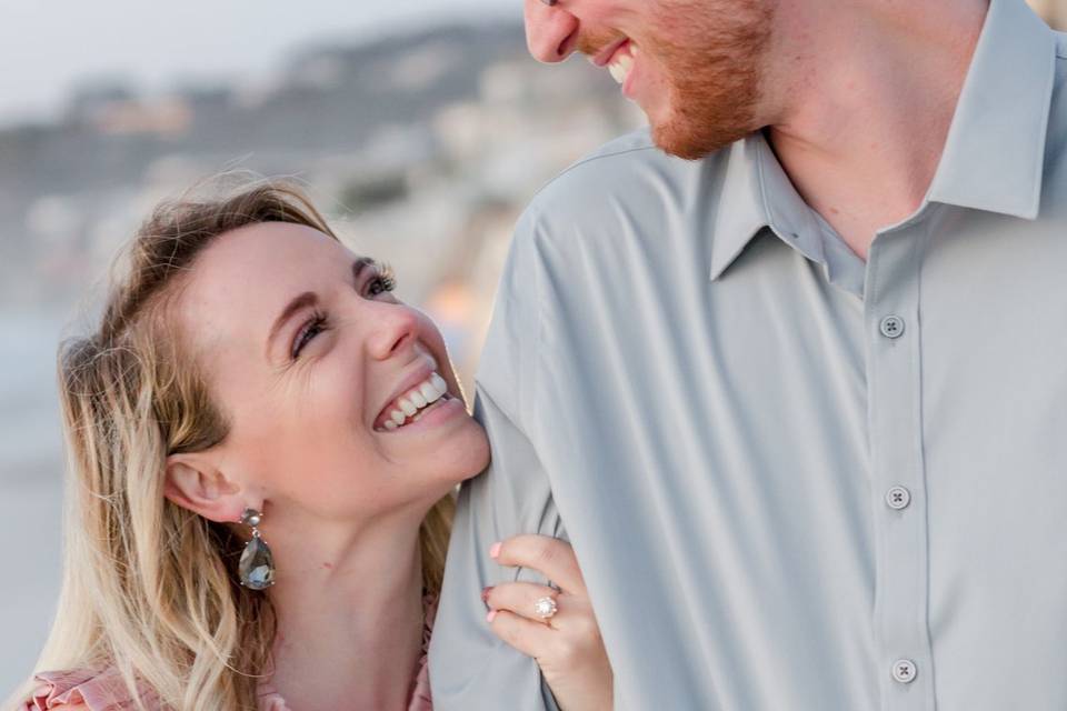 Engagement on the beach