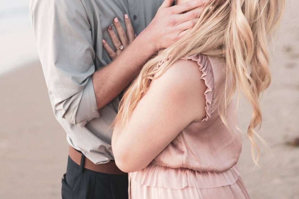 Engagement on the beach