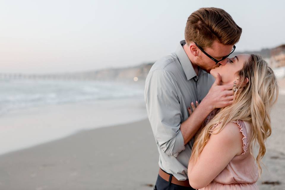 Engagement on the beach