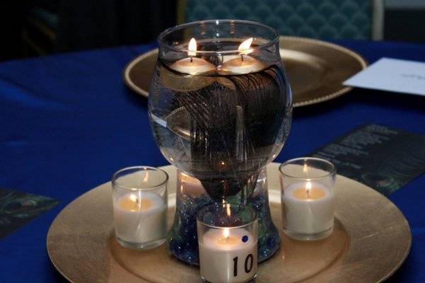 Candle light centerpiece