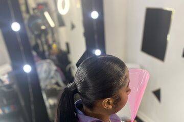 Sleek updos