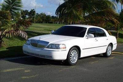 White Luxury Sedan