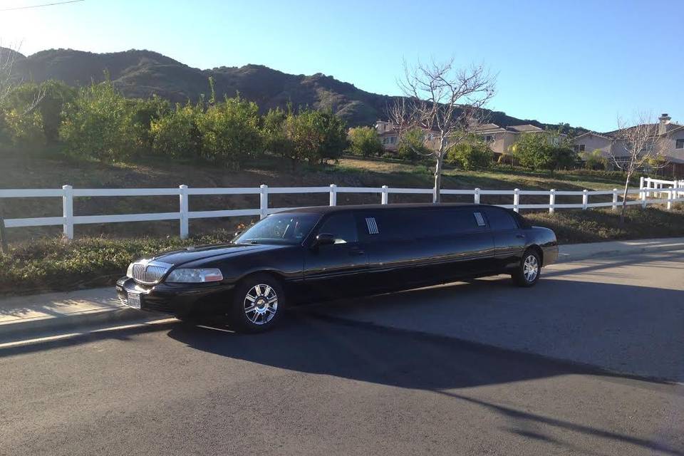 Black stretch Limo