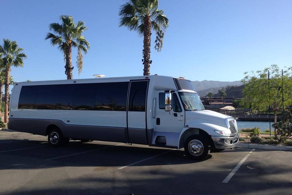 White Party Limo Bus