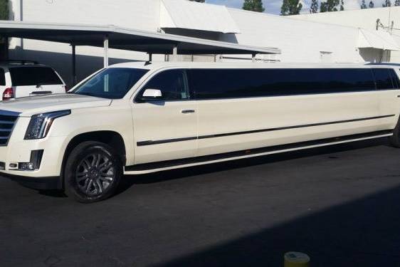 White stretch SUV Limo