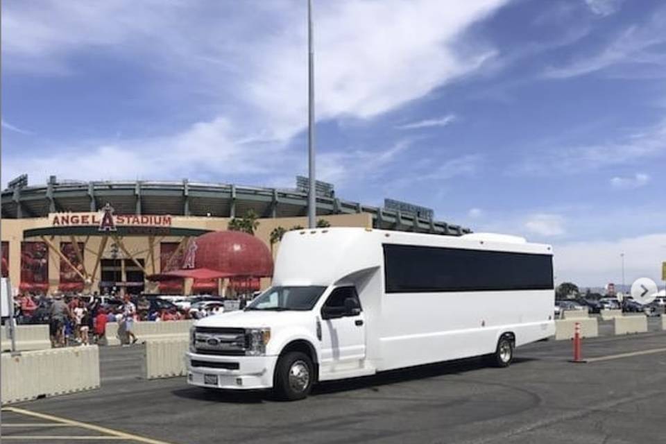 White Party Limo Bus