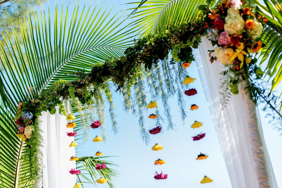 Colorful Boho Wedding Arch