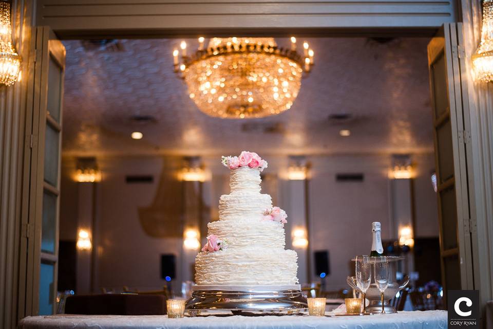 Wedding cake display