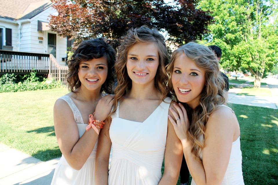 Beautiful bridesmaids, Cleveland, Ohio
