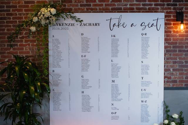 A statement seating chart!