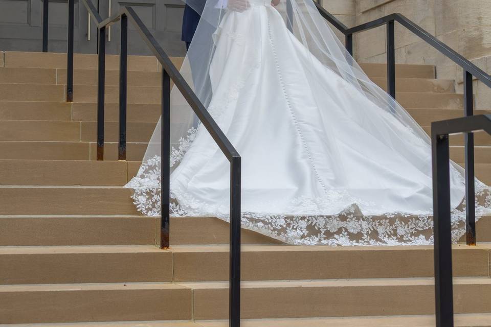 Loved this downtown wedding