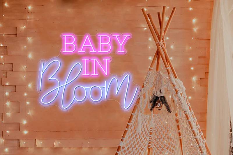 Baby shower Neon sign