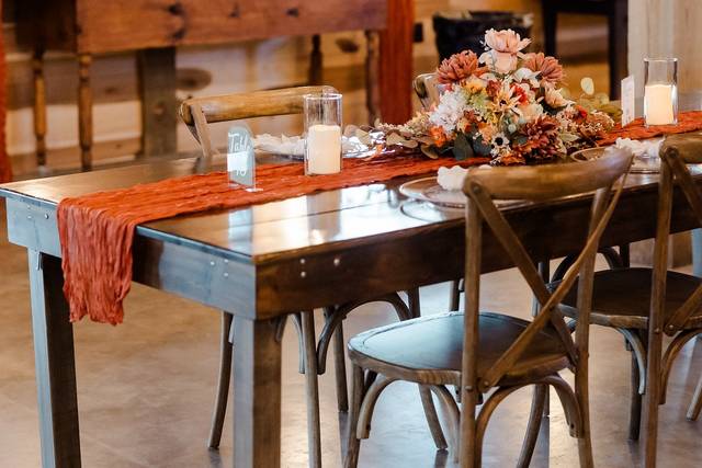 Fall reception decor