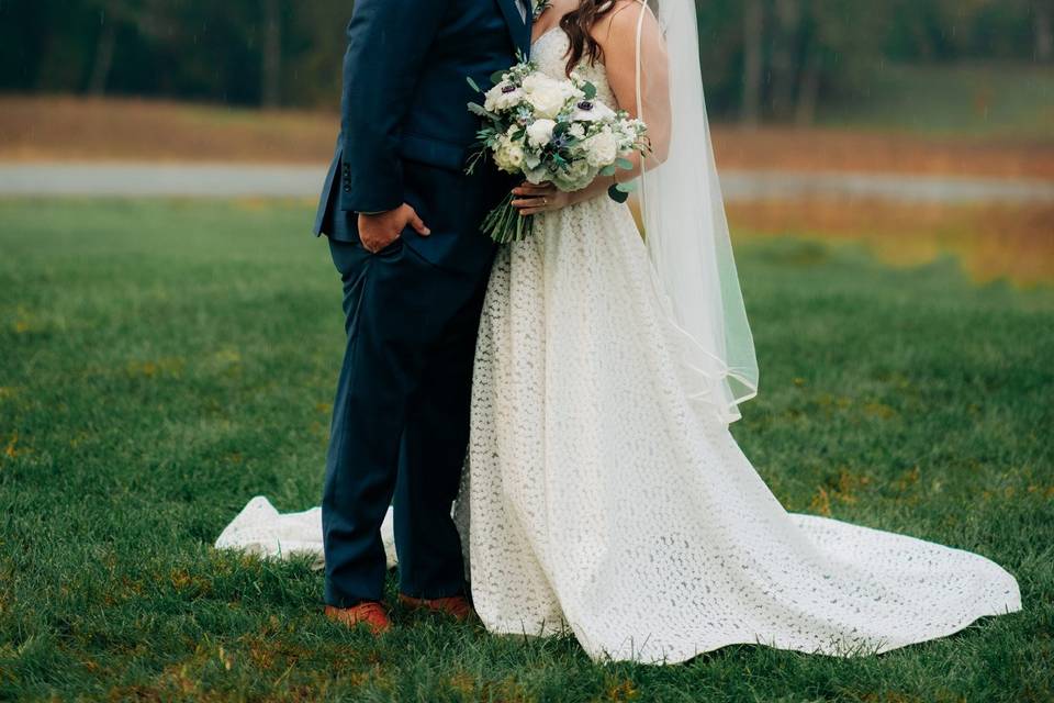 Rainbow on wedding day