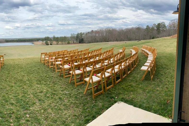 Outdoor ceremony site