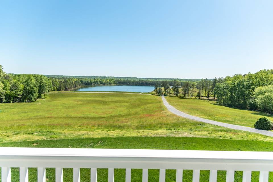 View from balcony of Manor Hou