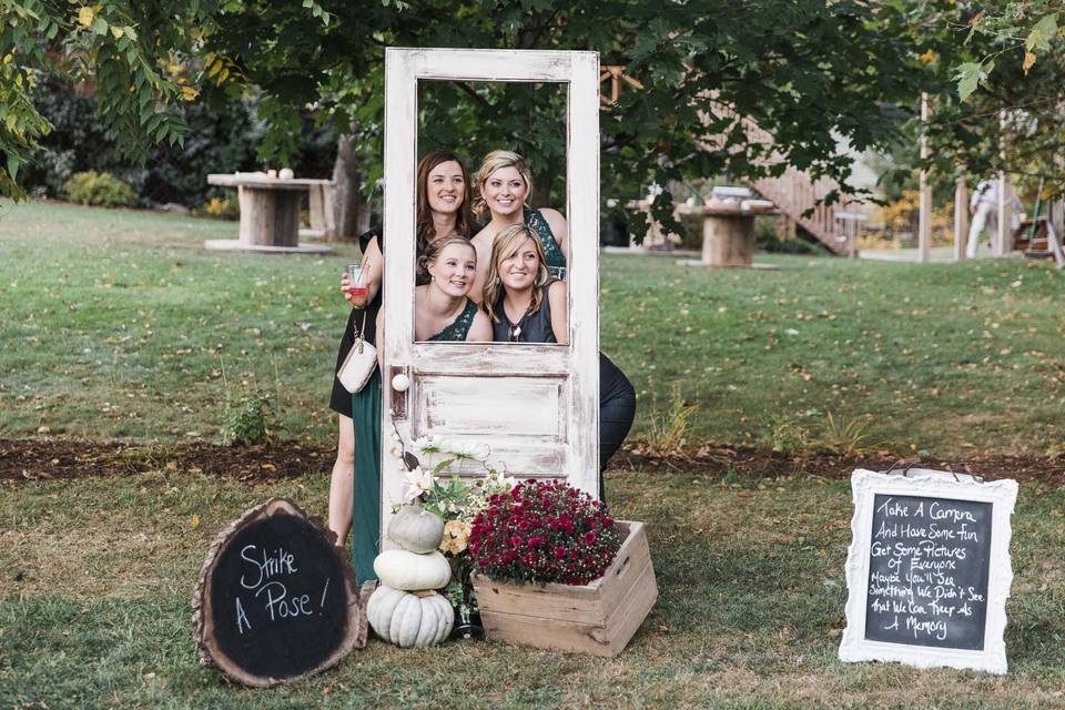 Door as a photo frame