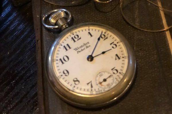Pocket watch and specs