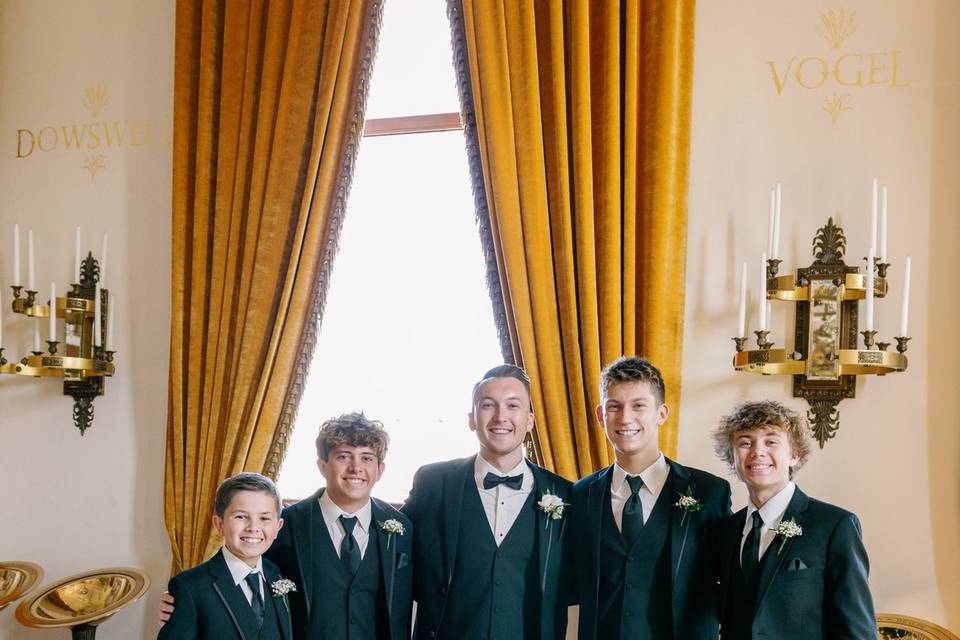 Black Notch Framed Lapel Tux