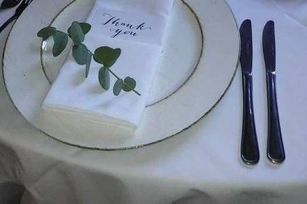 Table settings inspired by nature