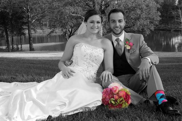 Happy couple seated - Say Cheese Photography