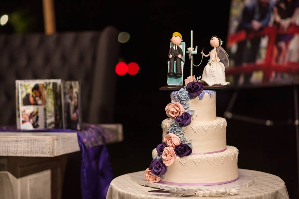 Wedding cake (dentist bride)