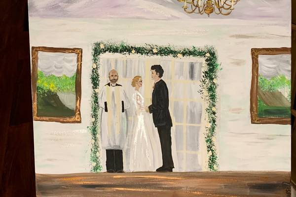 First wedding to paint