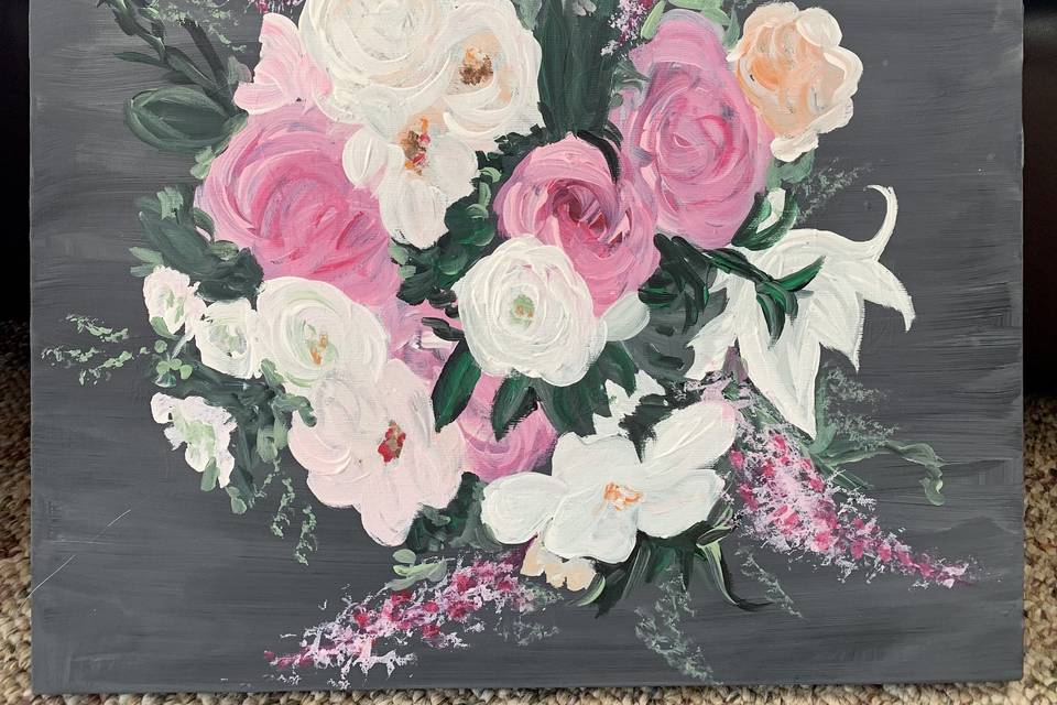 Bouquet Paintings $350-500