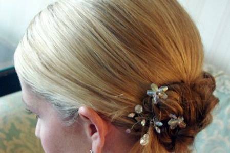 Bridal hair dressing