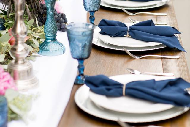 Reception setup - Larc Hill Vineyard Wedding