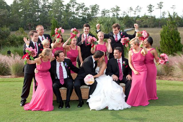 When you are getting married at a beautiful club and the weather is being cooperative...have some fun with it!