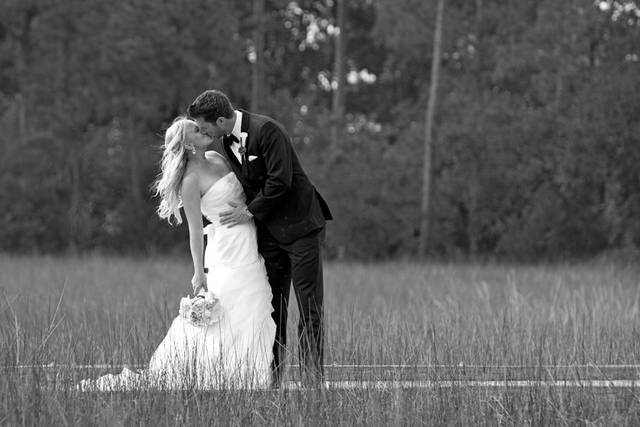 Never miss an opportunity to kiss your new spouse!