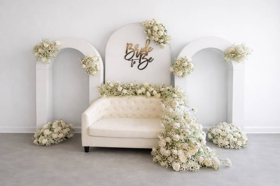 Luxury Floral Arch Backdrop