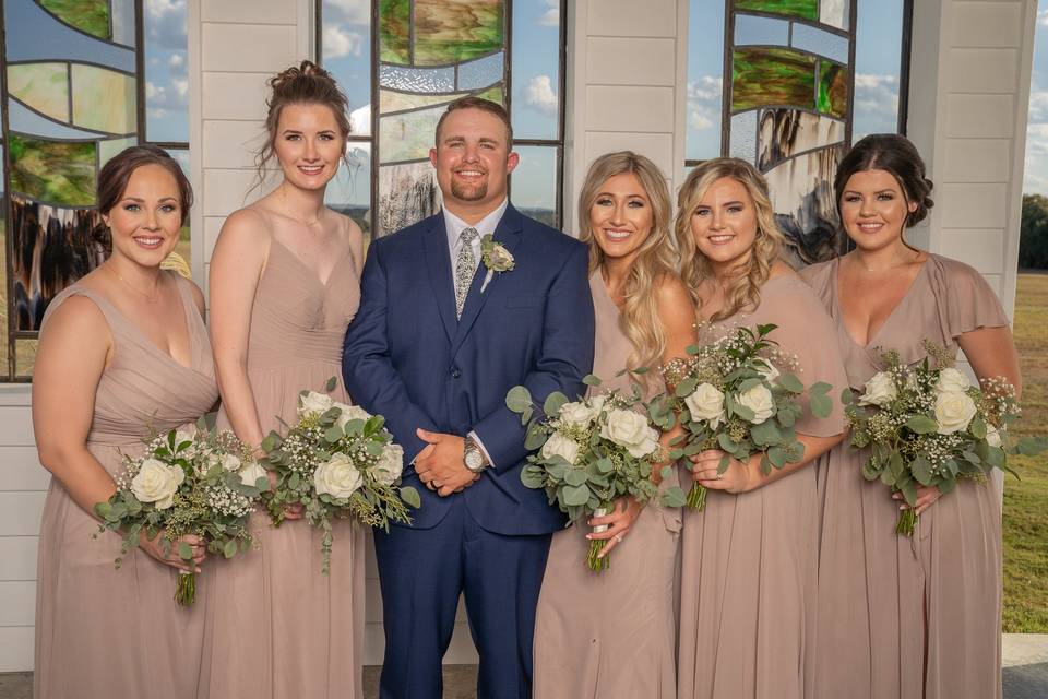 Groom and Bridesmaids