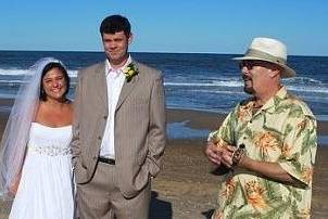 Beach wedding at Rehoboth beach, DE.
