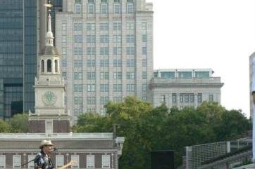 Outdoor concert at the Independence Hall Visitor's Center, Philadelphia, PA.