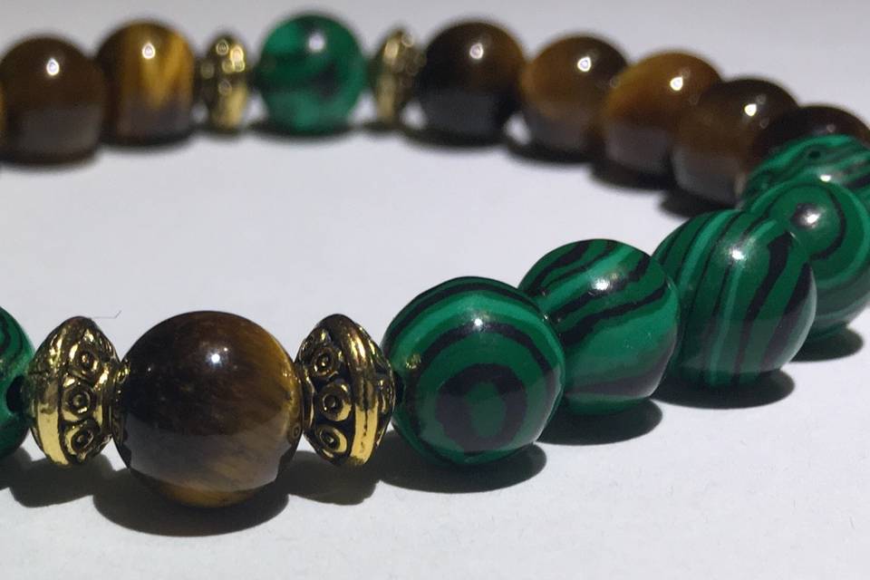 Malachite + Tiger Eye Beads