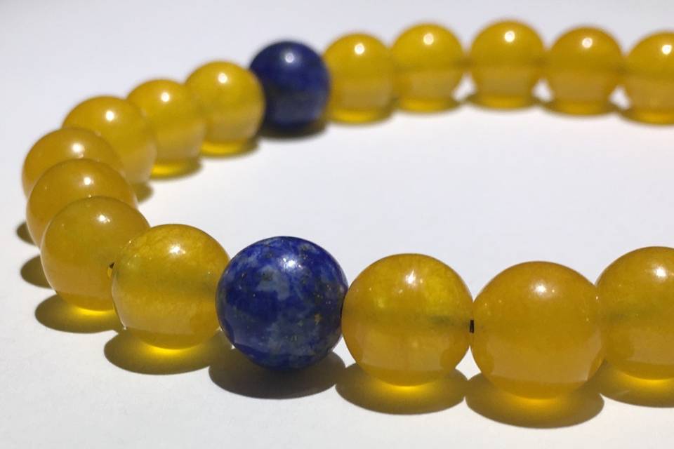 Yellow Jade + Lapis Lazuli