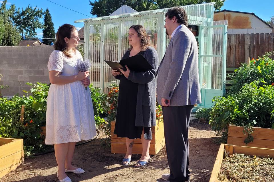 Backyard Garden Wedding