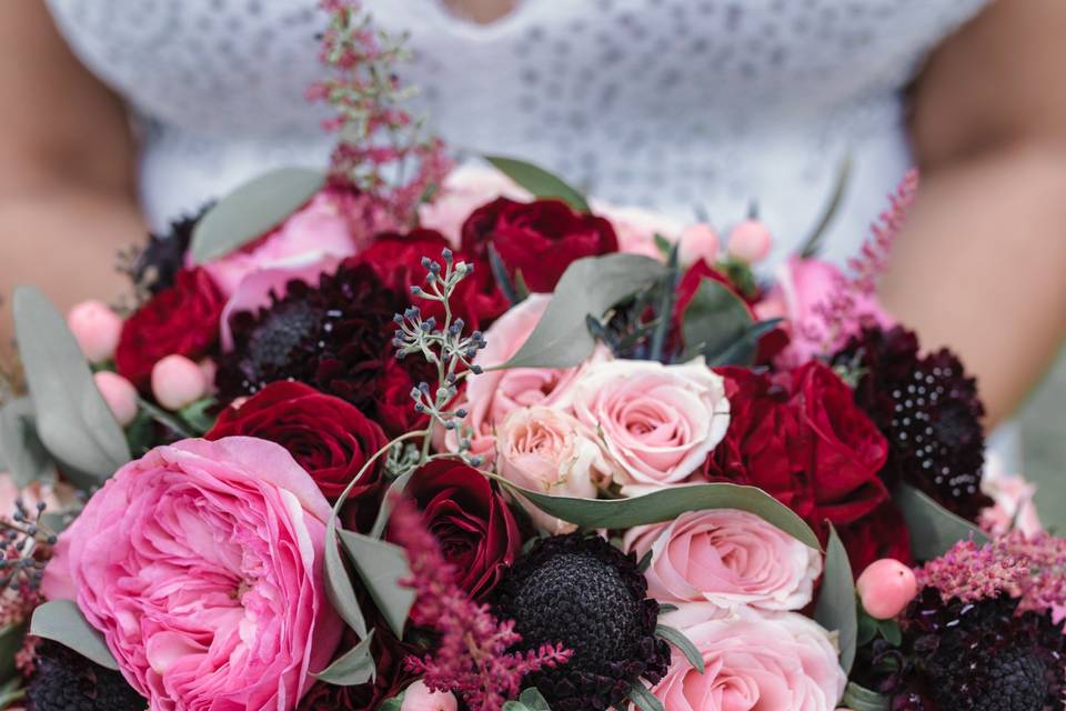 Vibrant pink bouquet