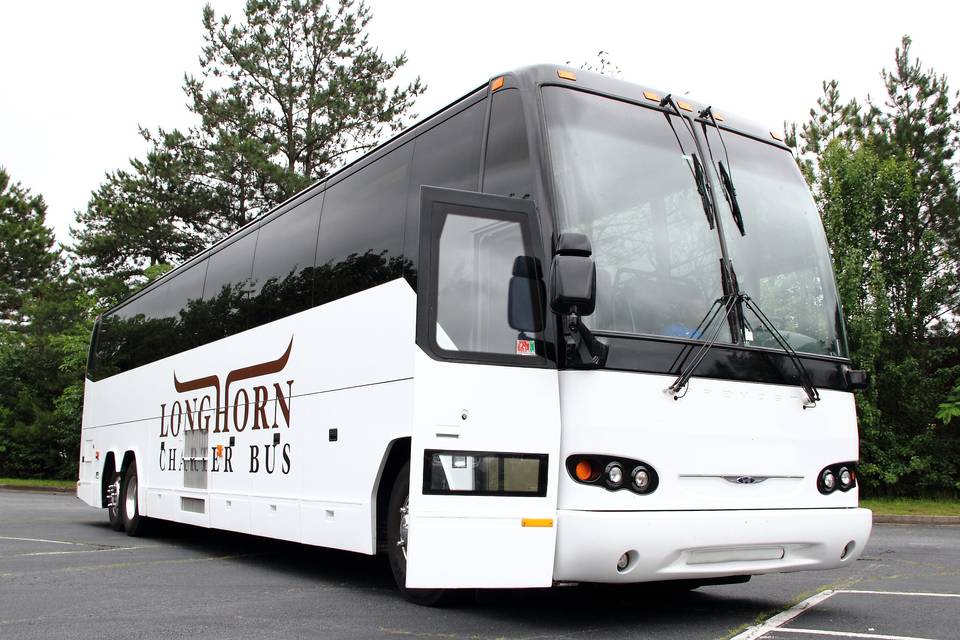 Longhorn Charter Bus full view