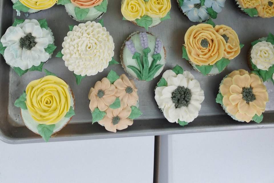 Flower cupcakes!