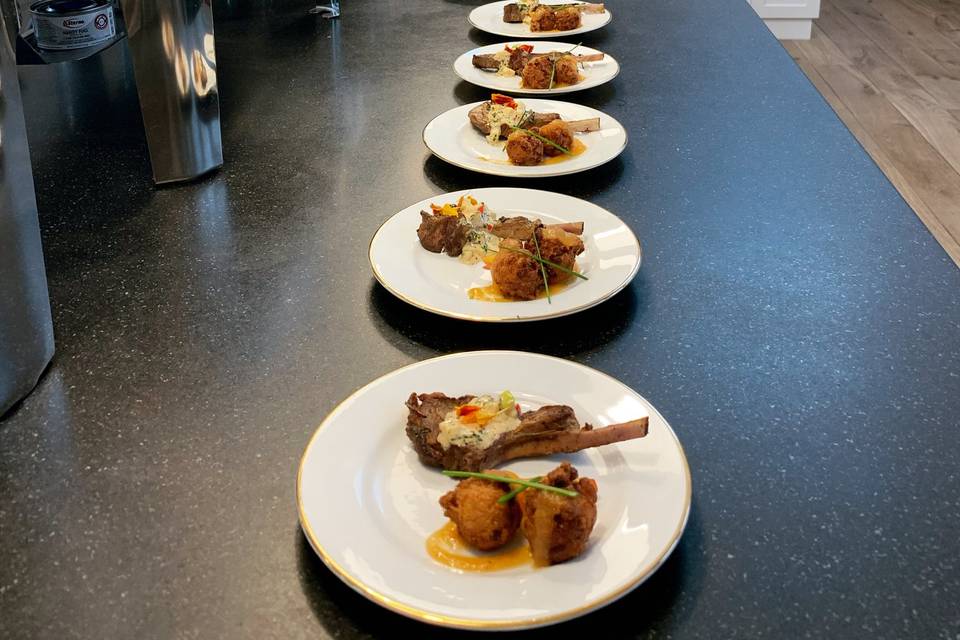 Plated appetizers